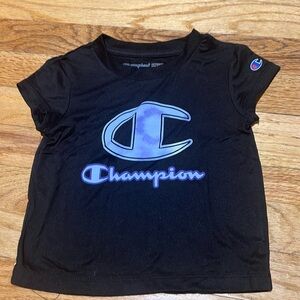 Toddler black and purple Champion shirt